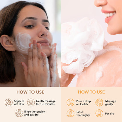Botanic Hearth Oat & Niacinamide Bodywash - Facewash