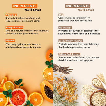 Botanic Hearth Papaya & Vitamin C with Oat & Niacinamide Face Wash