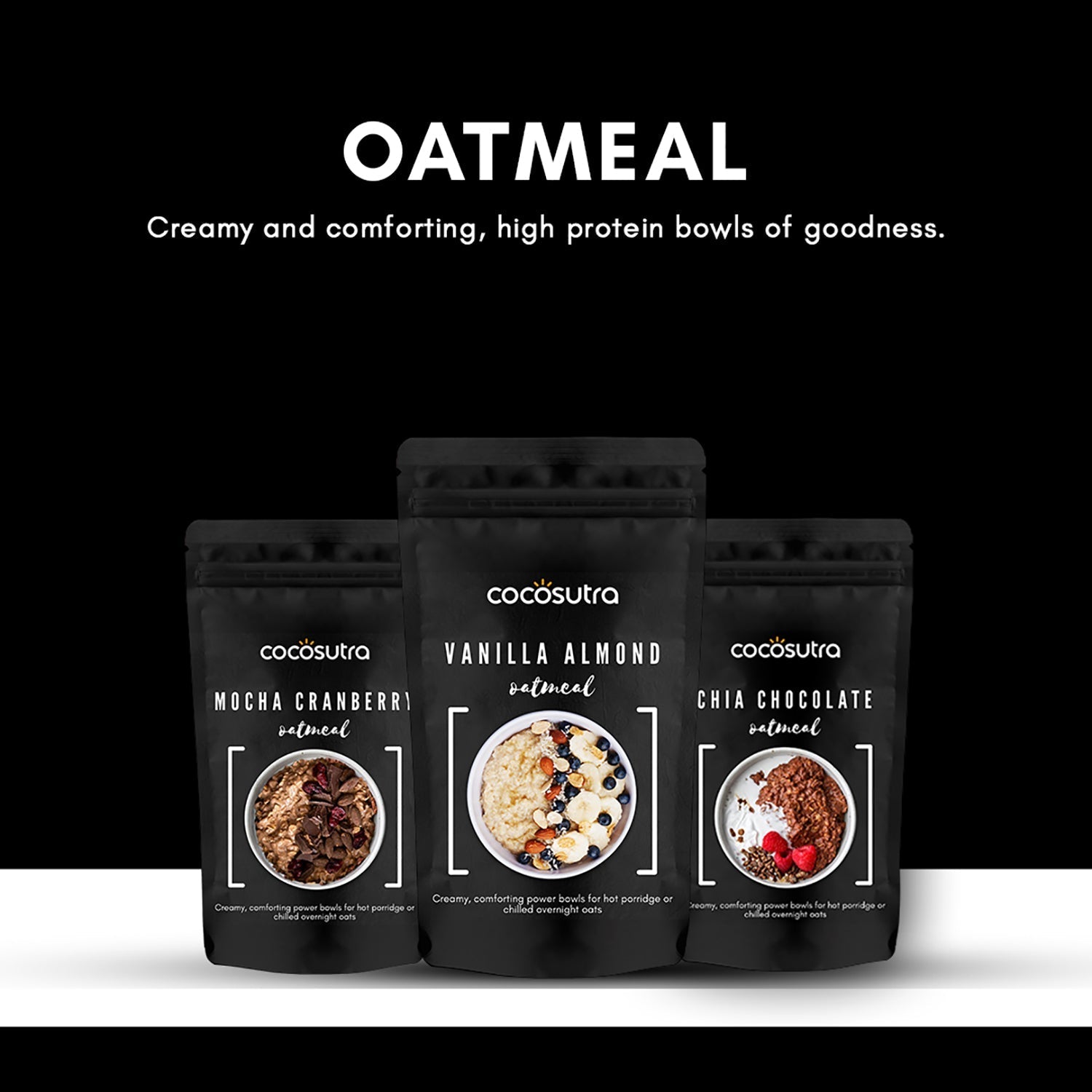 Cocosutra Oatmeal Combo Zero Sugar - 300 g Each