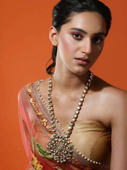 Women's Gold-Polished Necklace - Ruby Raang