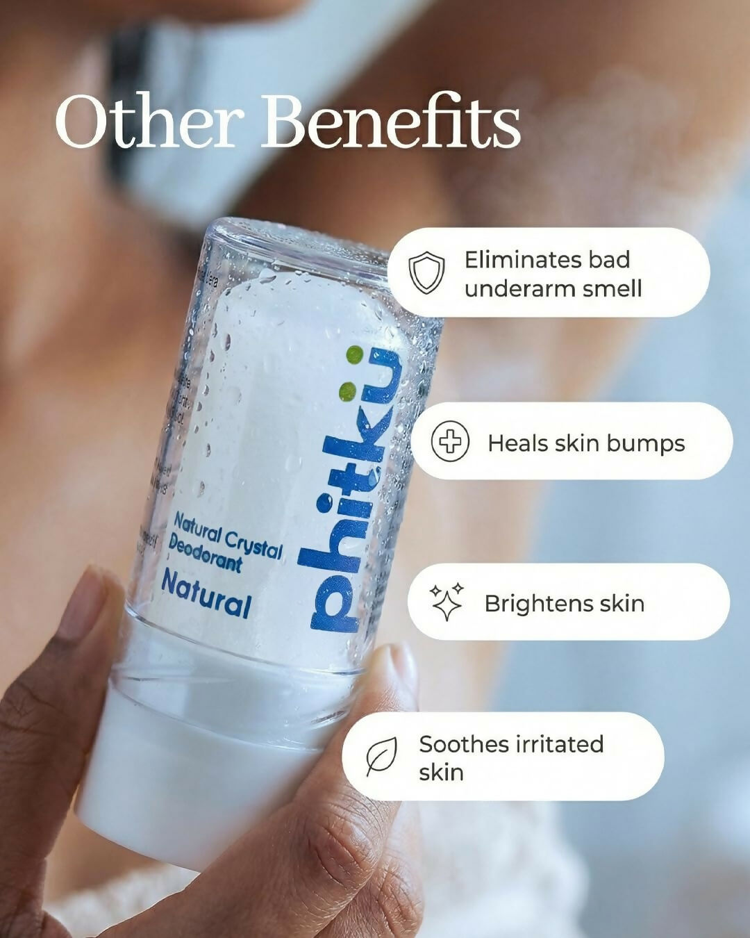 Phitku Crystal Roll On Deo Alum Deodorant