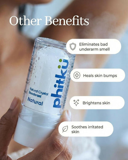 Phitku Crystal Roll On Deo Alum Deodorant