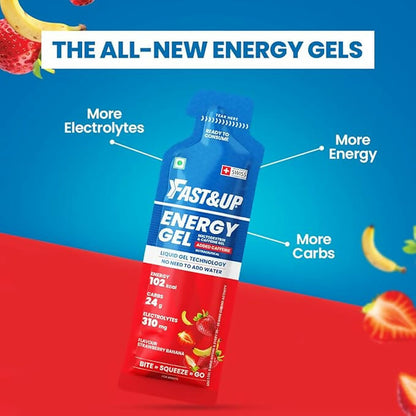 Fast&Up Energy Gel-Strawberry Banana Flavour