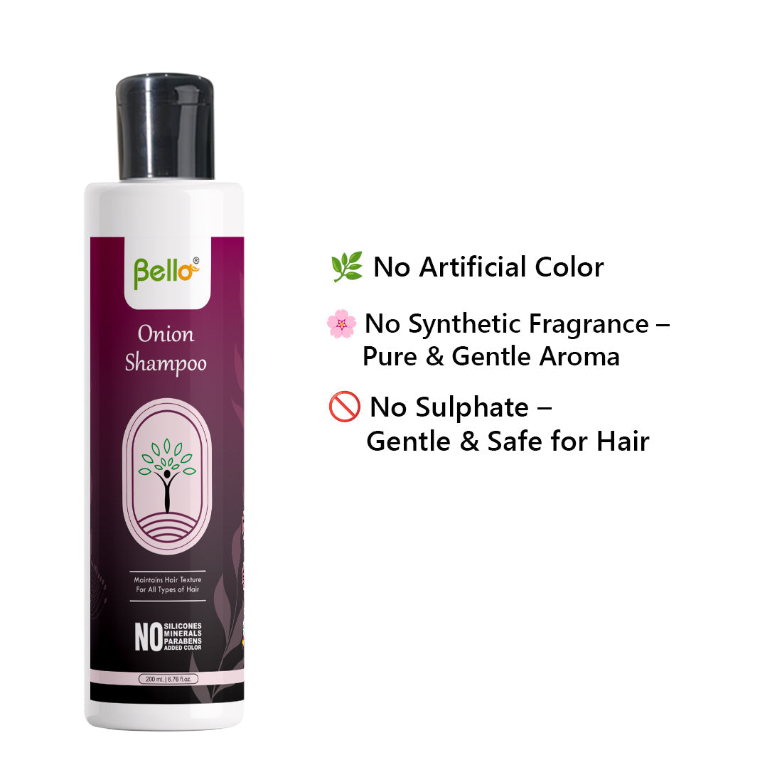 Bello Herbals Onion Shampoo - 200 ml