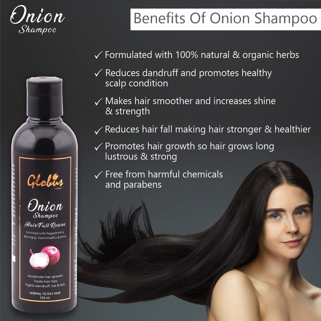 Globus Naturals Hair Fall Rescue Onion Shampoo - 250 ml
