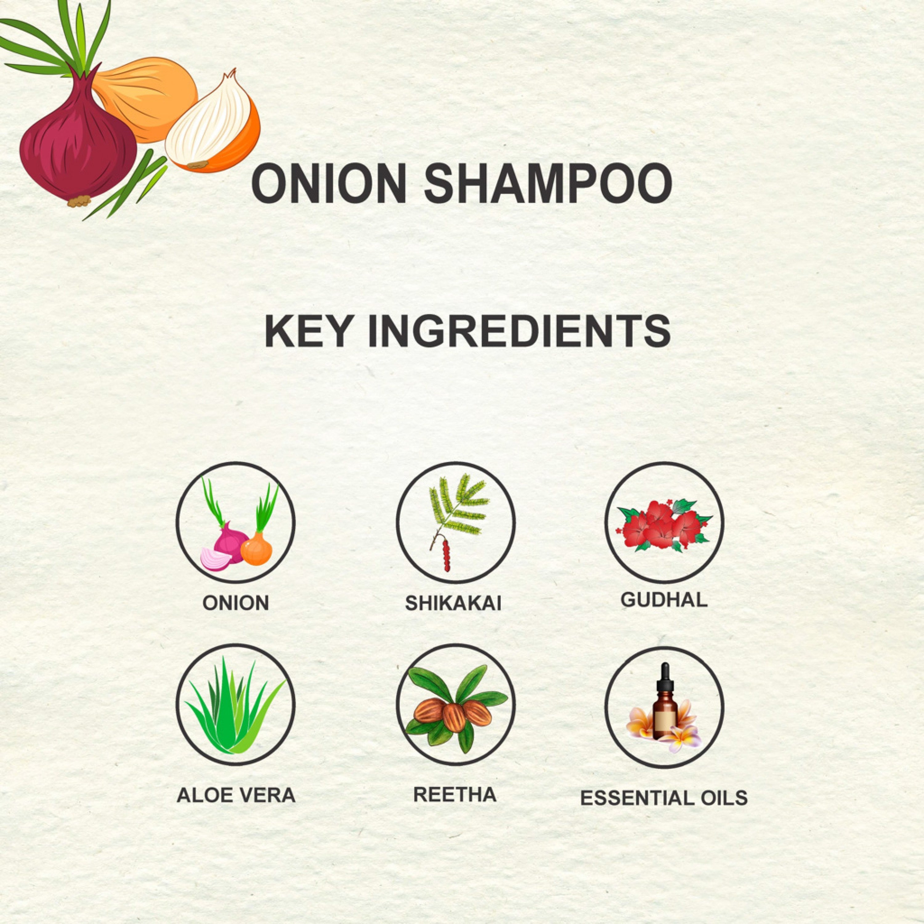 Love Earth Organic Red Onion Shampoo - 200ml