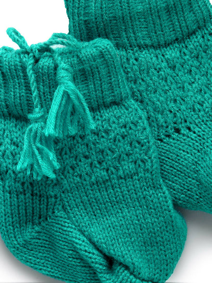 Chutput Kids Cute Green Coloured Solid Pullover Sweater