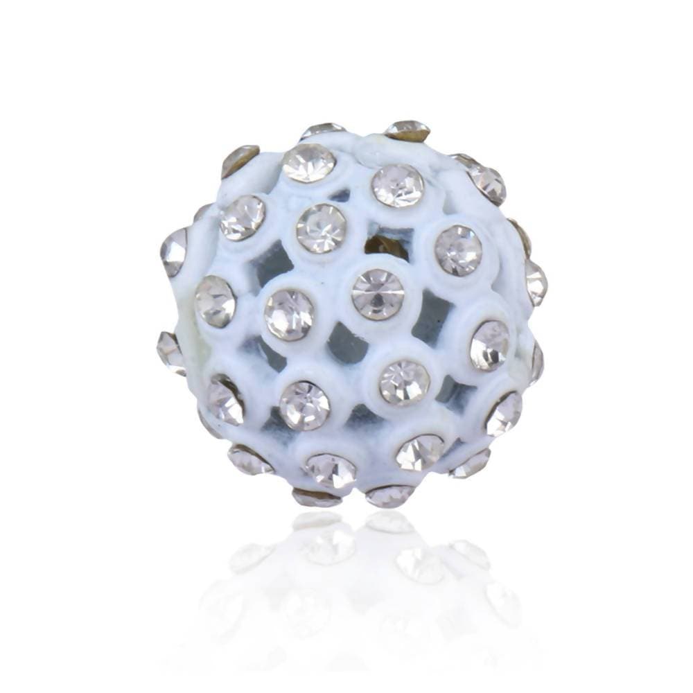 Trendoo Jewelry Gold-Polished Stylish Fancyr White Studs
