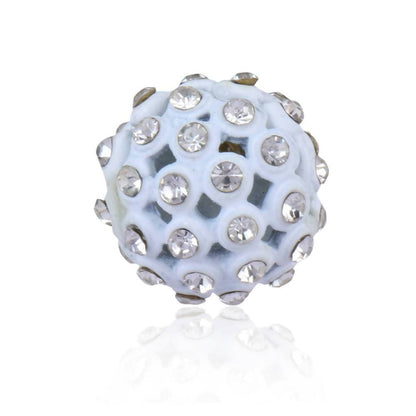 Trendoo Jewelry Gold-Polished Stylish Fancyr White Studs