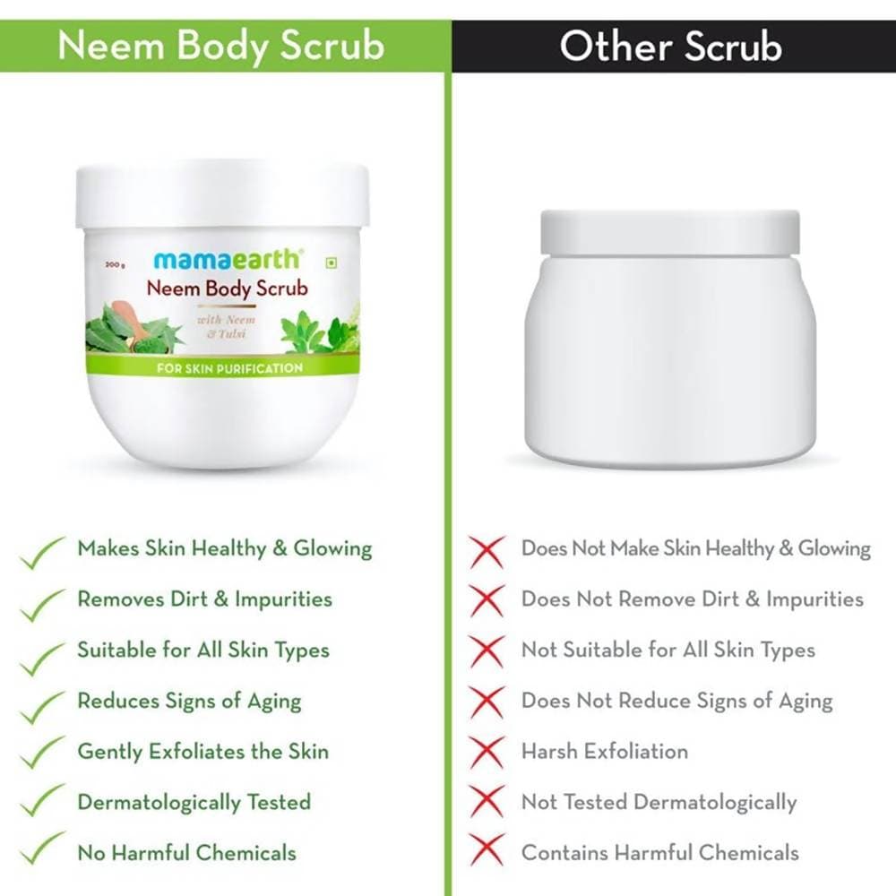 Mamaearth Neem Body Scrub For Skin Purification - 200 gms