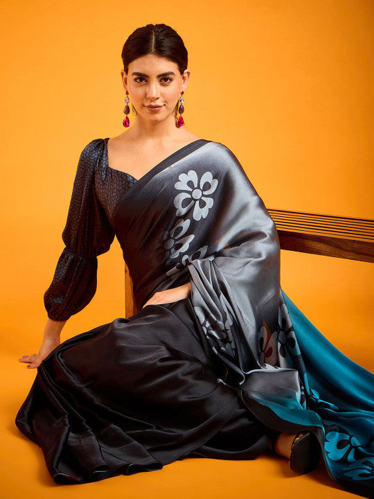 Sangria Printed Saree With Blouse Piece