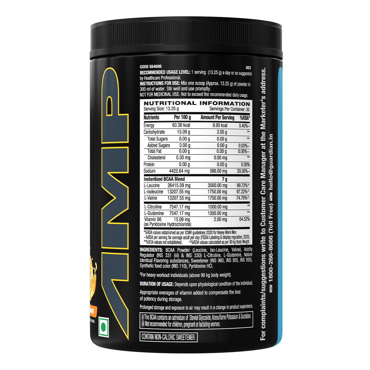 GNC AMP Gold Series BCAA Advanced  Fuels Lean Muscle Strength & Recovery