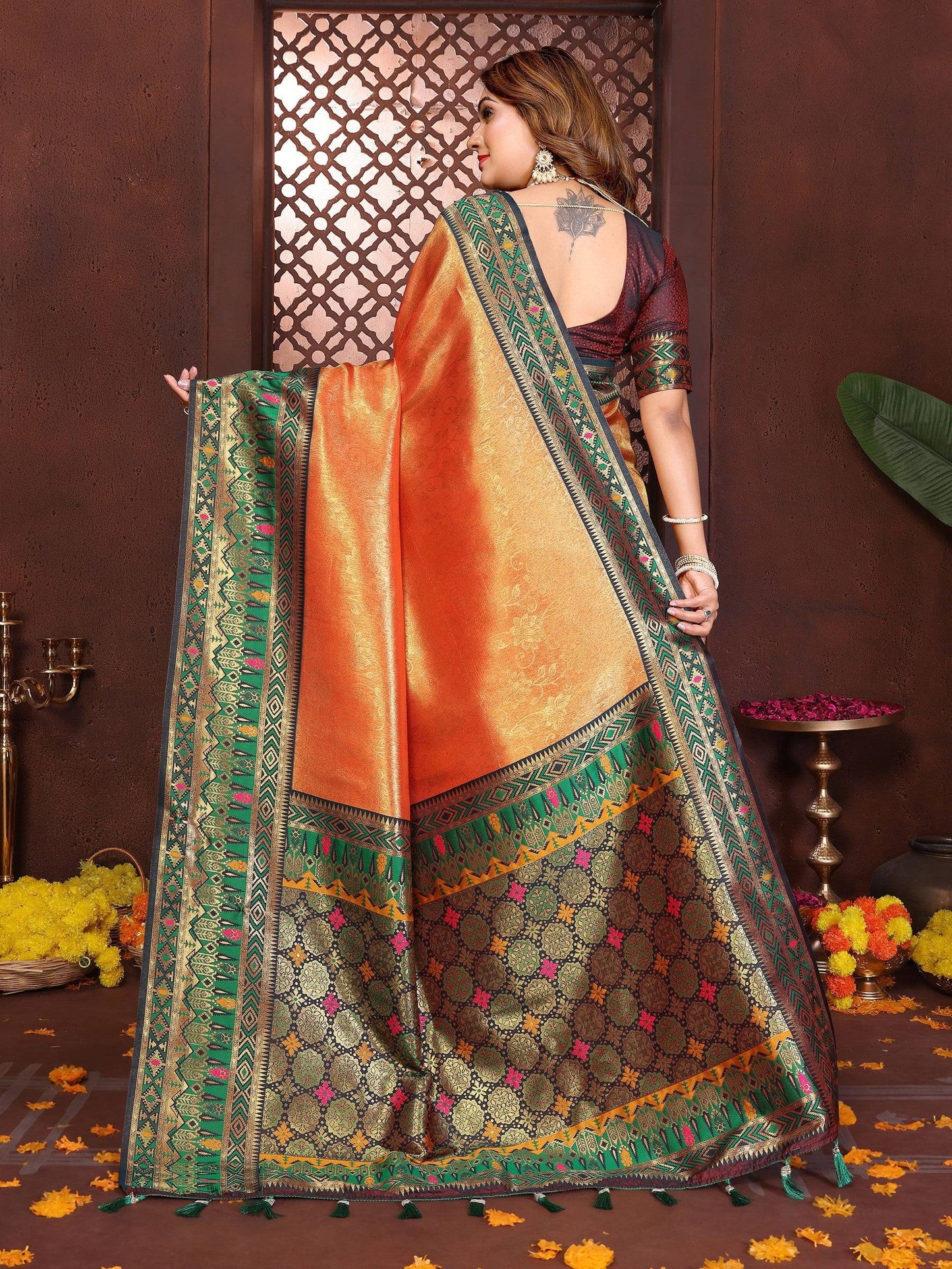 Anaita Banarasi Tissue Silk Saree
