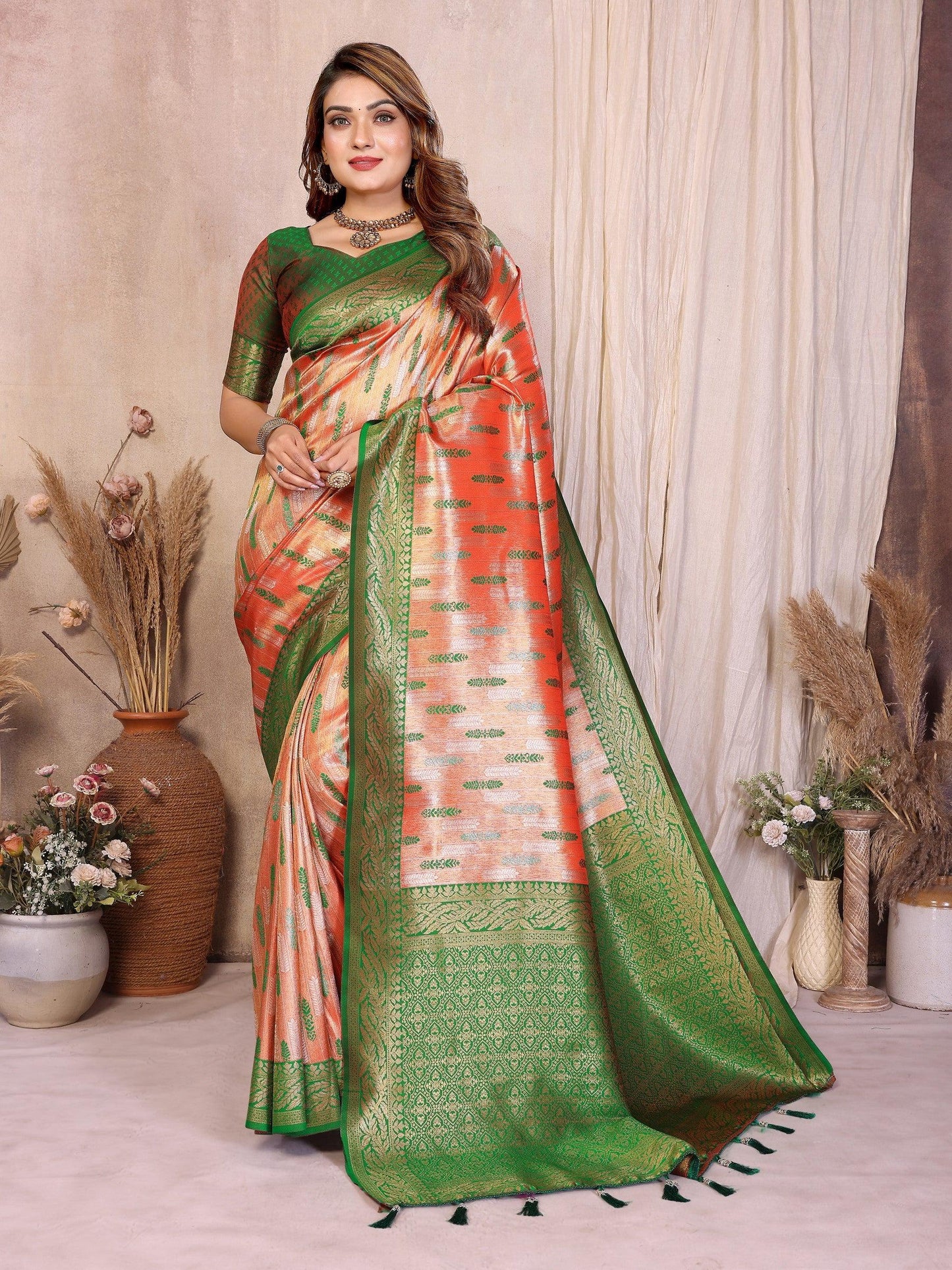 Anaita Banarasi Tissue Silk Saree