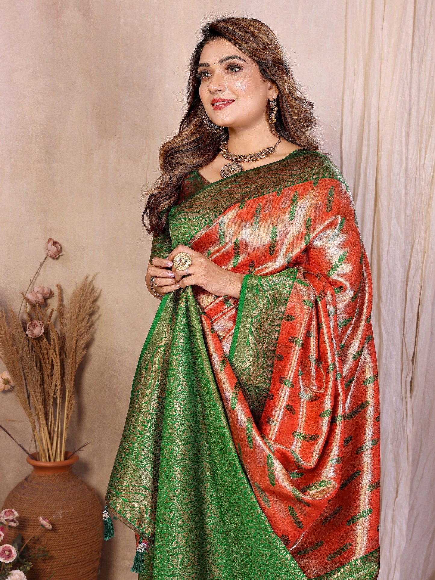 Anaita Banarasi Tissue Silk Saree