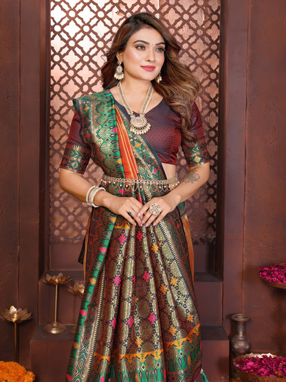 Anaita Banarasi Tissue Silk Saree