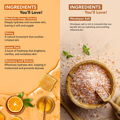 Botanic Hearth Mandarin Orange Body Wash & Himalayan Scrub