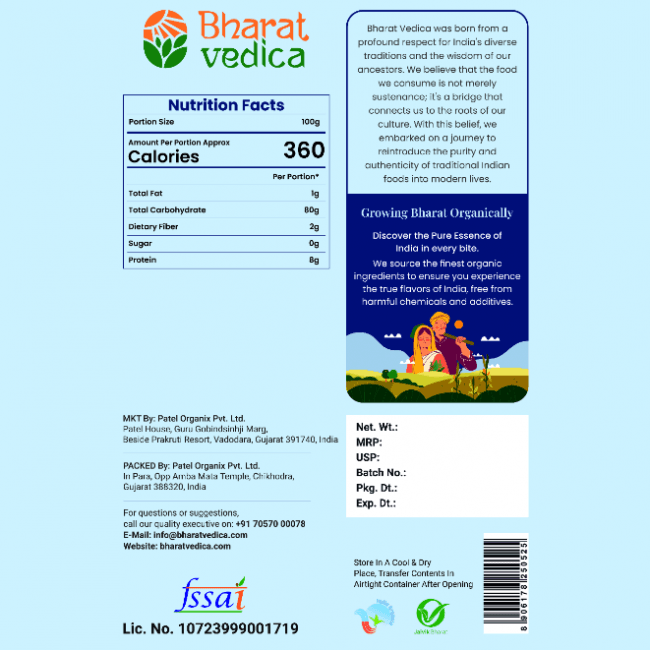 Bharat Vedica Organic Basmati Rice - Organic Basmati Chawal
