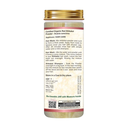byPureNaturals Organic Red Shikakai Powder