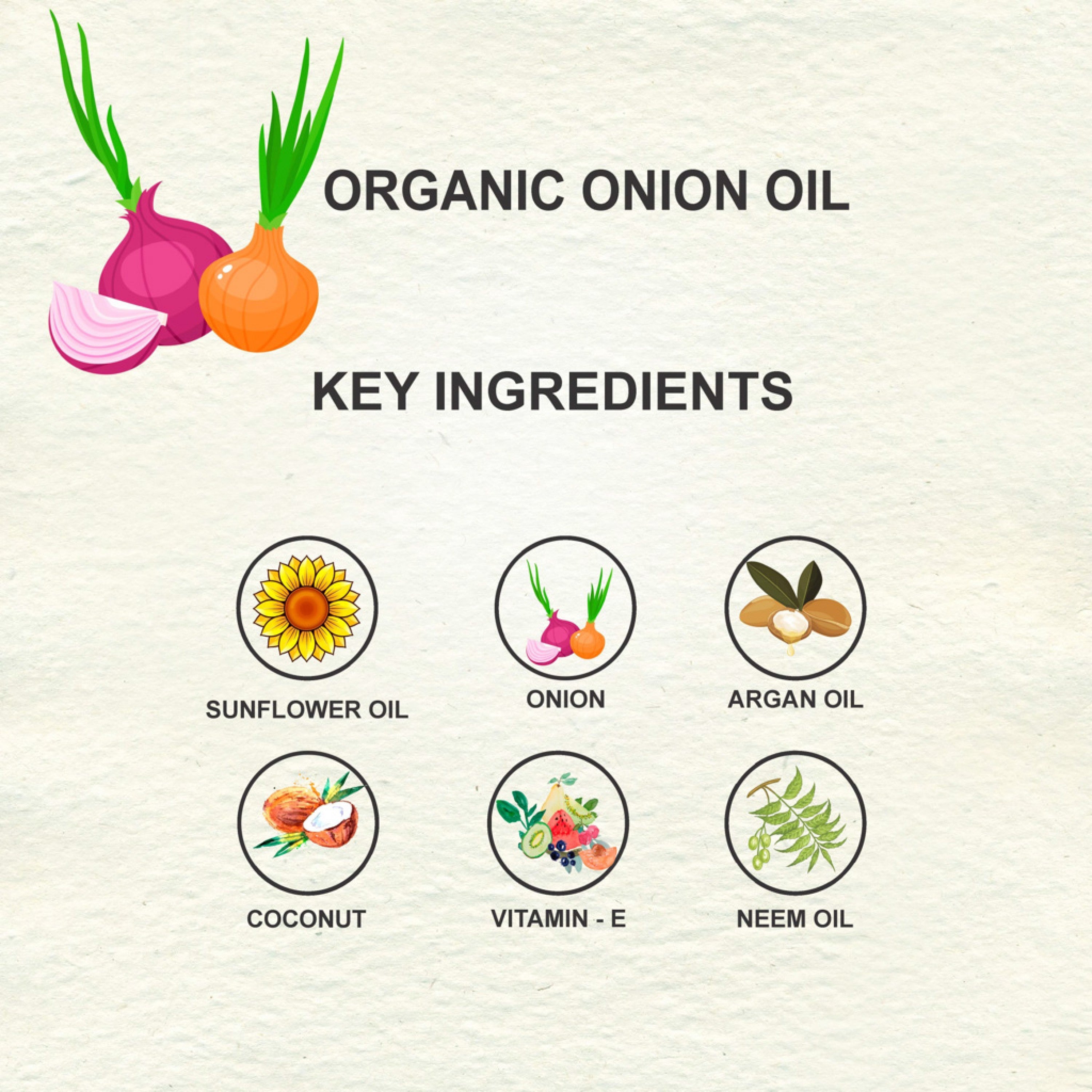 Love Earth Organic Onion Oil - 100 ml