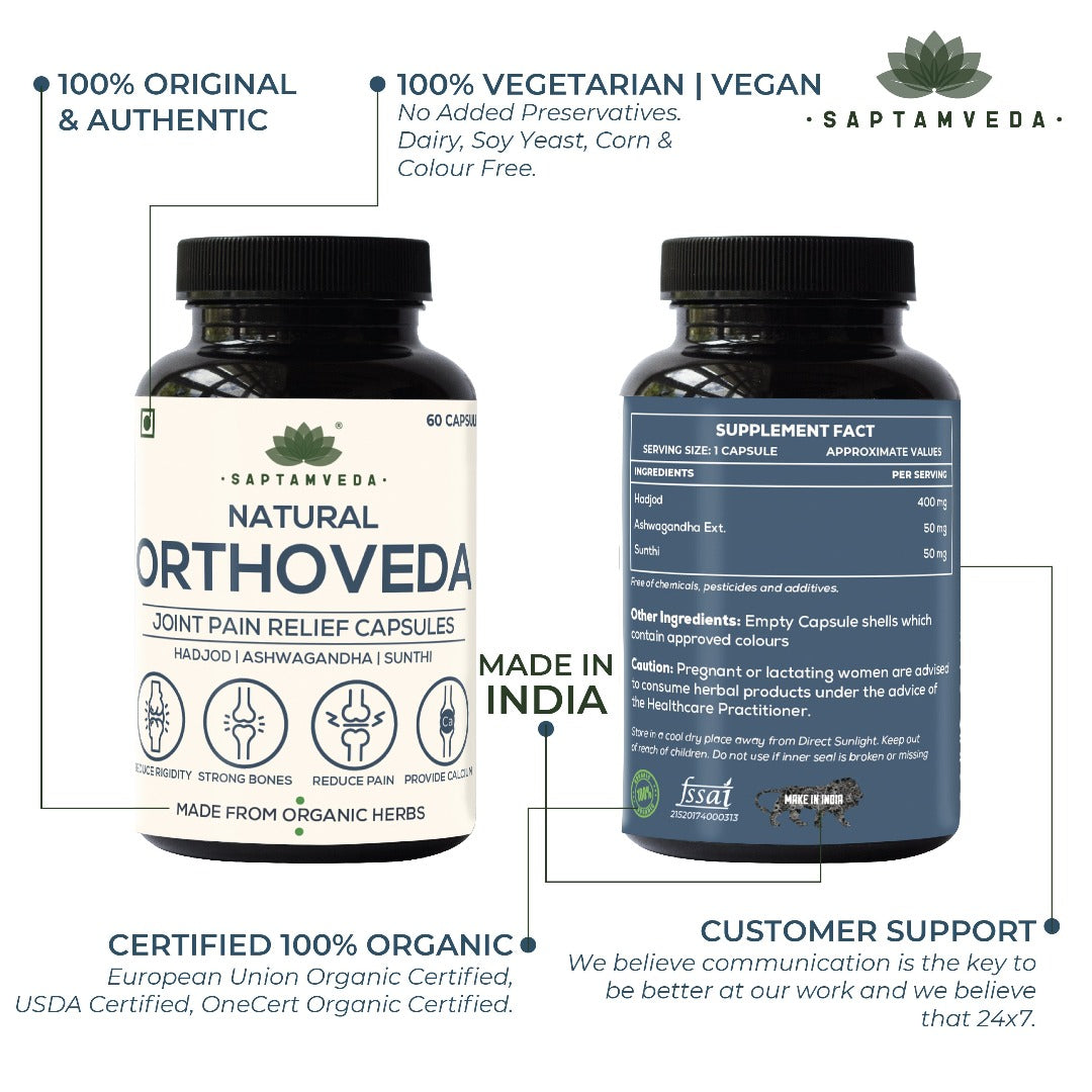 Saptamveda Orthoveda  Bone & Joint Health - 60 tabs