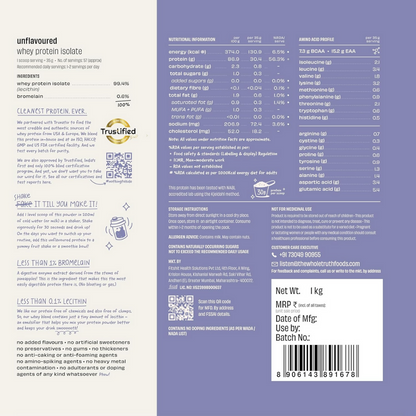The Whole Truth Whey Protein Isolate Unflavoured