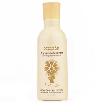 Maate Organic Coconut Oil | Extra Virgin Cold Pressed For Baby Body Massage & Hair Care Oil