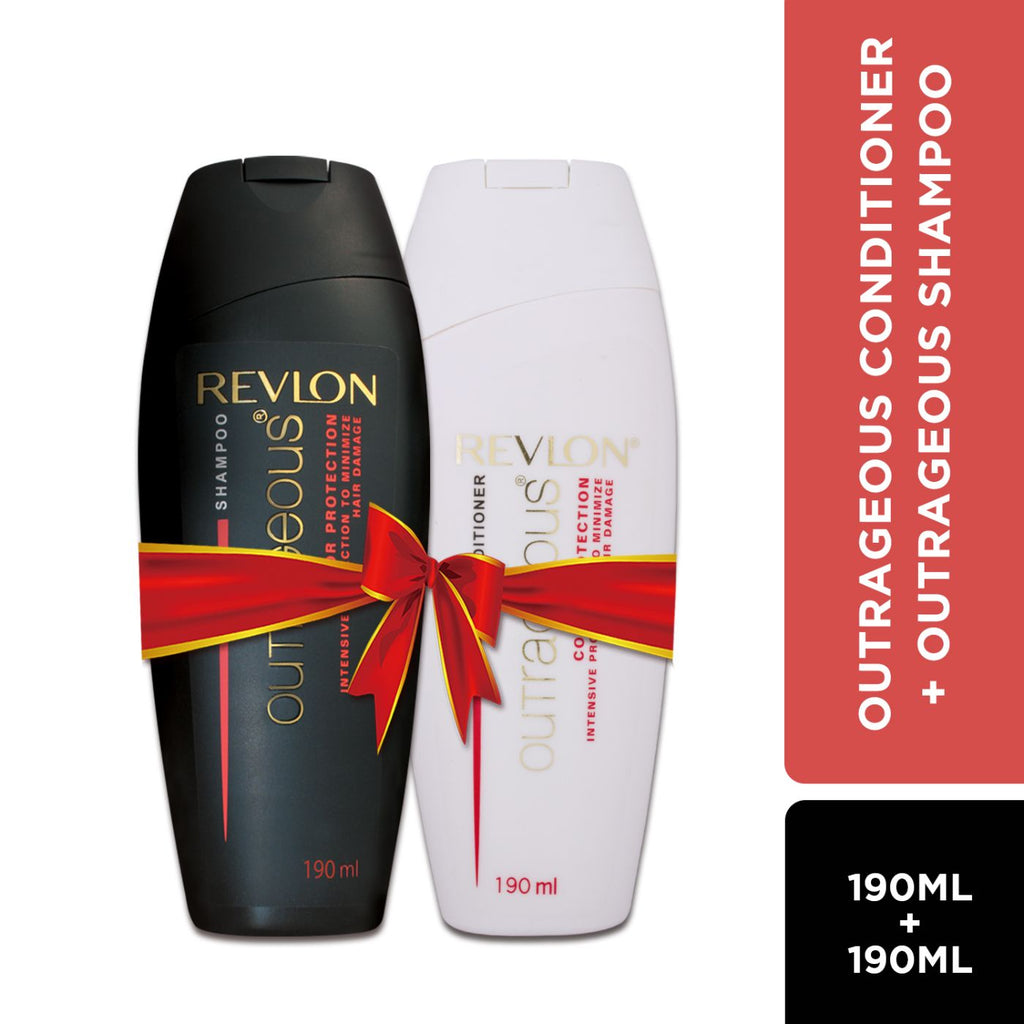 Revlon Outrageous Conditioner 190ml + Outrageous Color protection Shampoo 190ml - 180 ml
