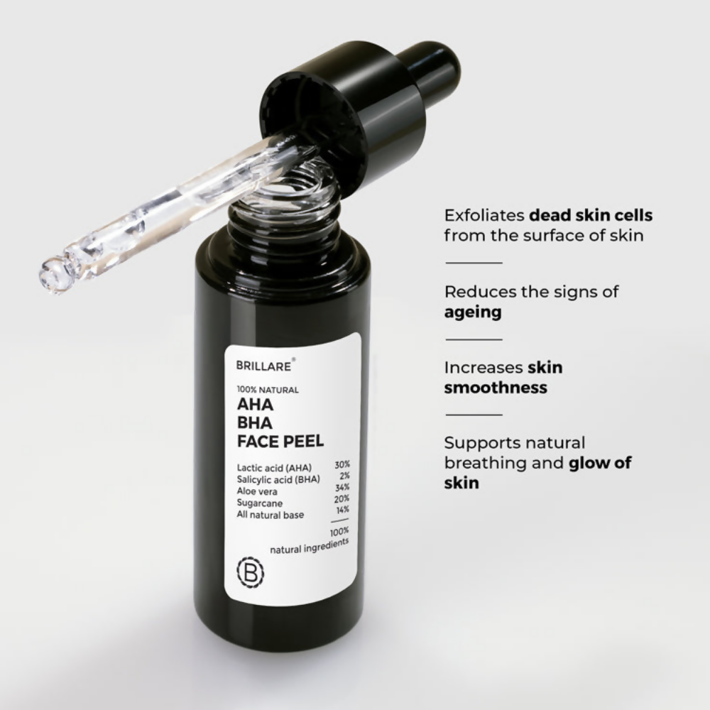 Brillare AHA BHA Exfoliating Face Peeling Solution