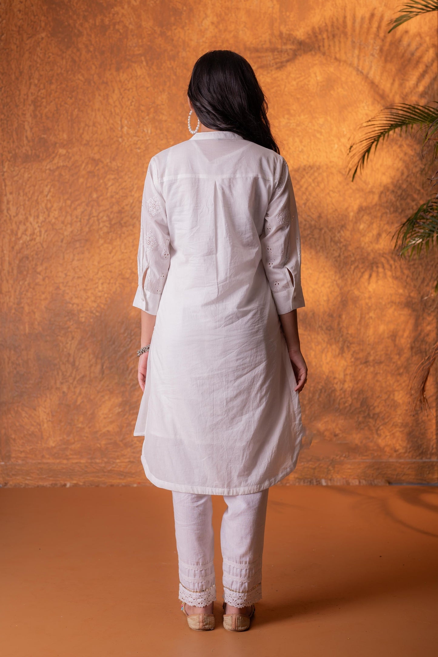 Juniper Off-White Chikankari Kurta