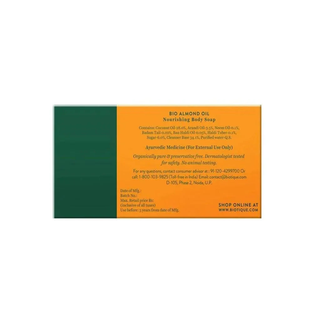 Biotique Almond Oil Nourishing Body Soap - 150 gms