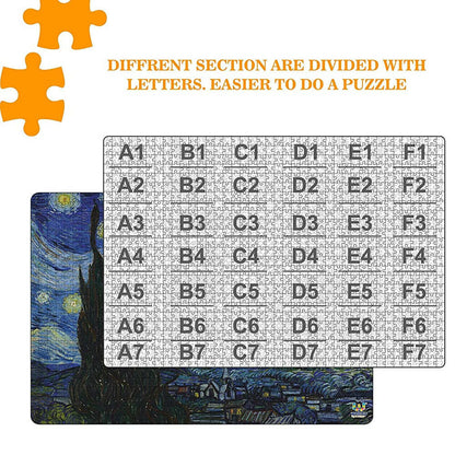 Webby Wooden Starry Night Painting Jigsaw Puzzle-1000 Pcs