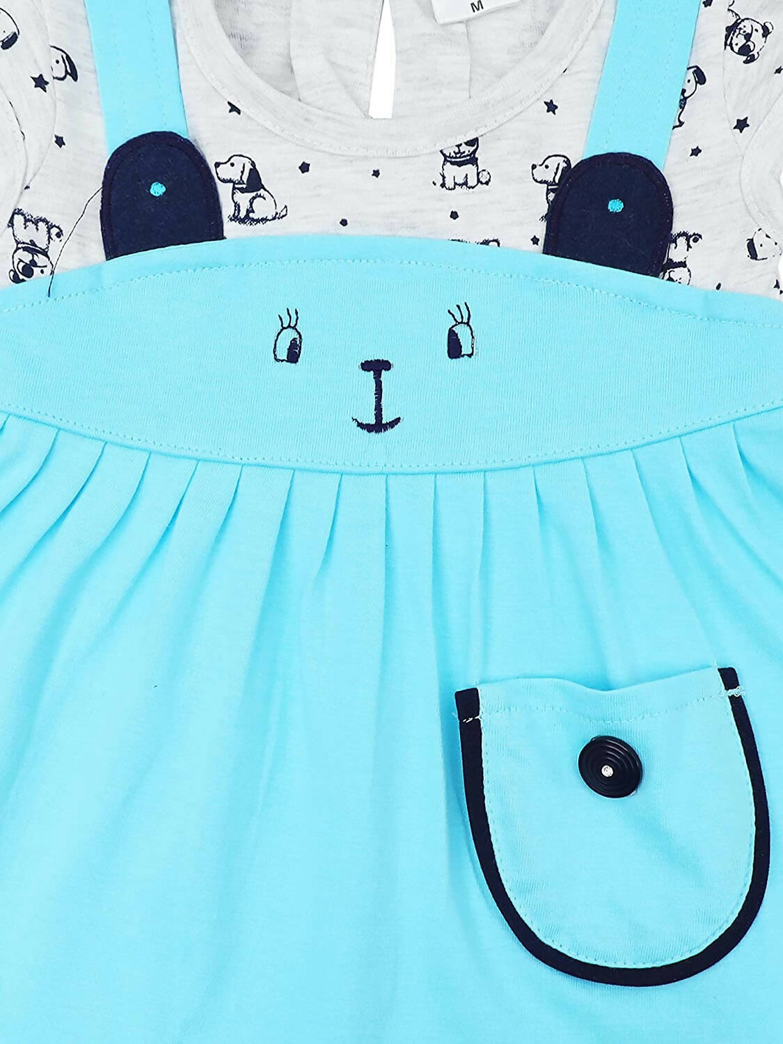 NammaBaby Baby Girl's A-Line Mini Frock Dress - Blue