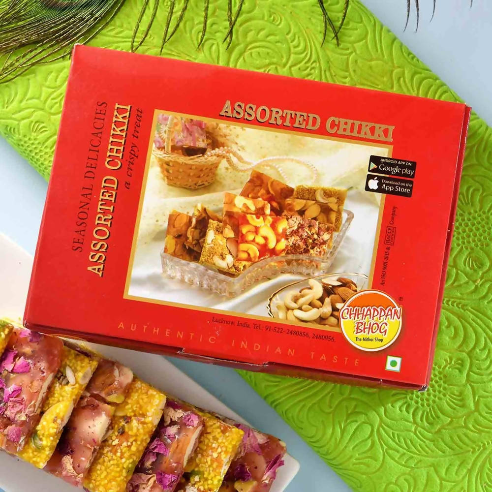 Designer Beads Rakhi N Assorted Chikki Combo