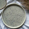 Aomori Handcrafted Ceramic Polka Dots Dinner Plate | Platter