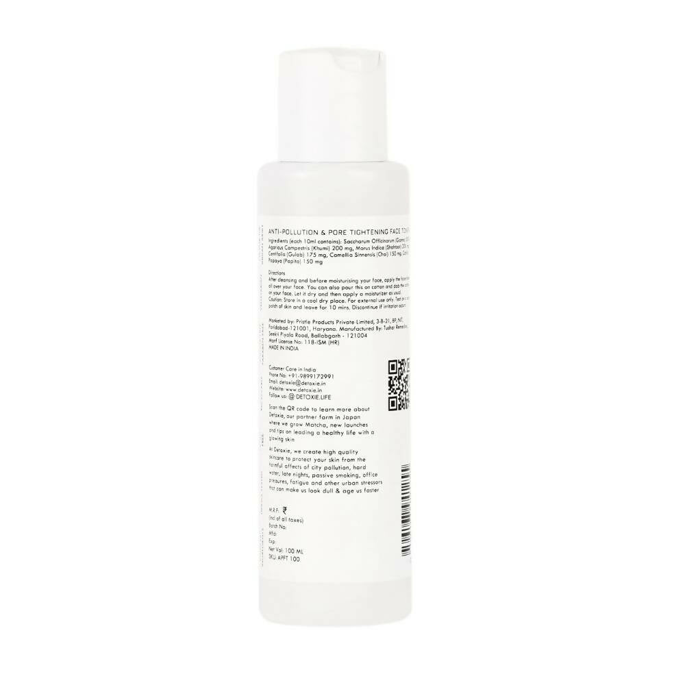 Detoxie Anti-Pollution & Pore Tightening Face Toner - 100 ml