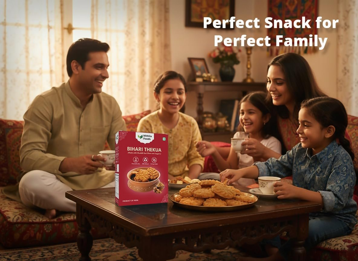 Mithila Foods Thekua With Jaggery & Shuddh Desi Ghee