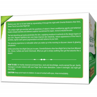 Oriental Botanics Aloe vera Green Tea & Cucumber Night Gel