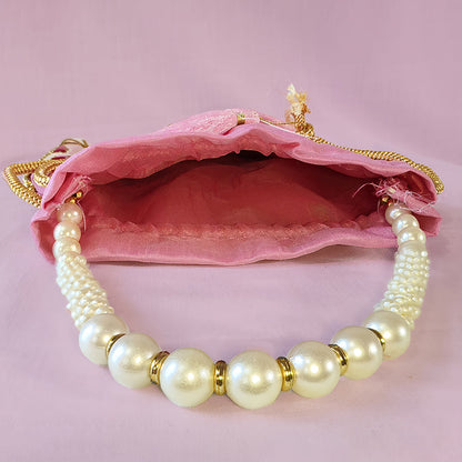 JS Fashion Embroidered Handcrafted Wedding Potli Bag with Beads