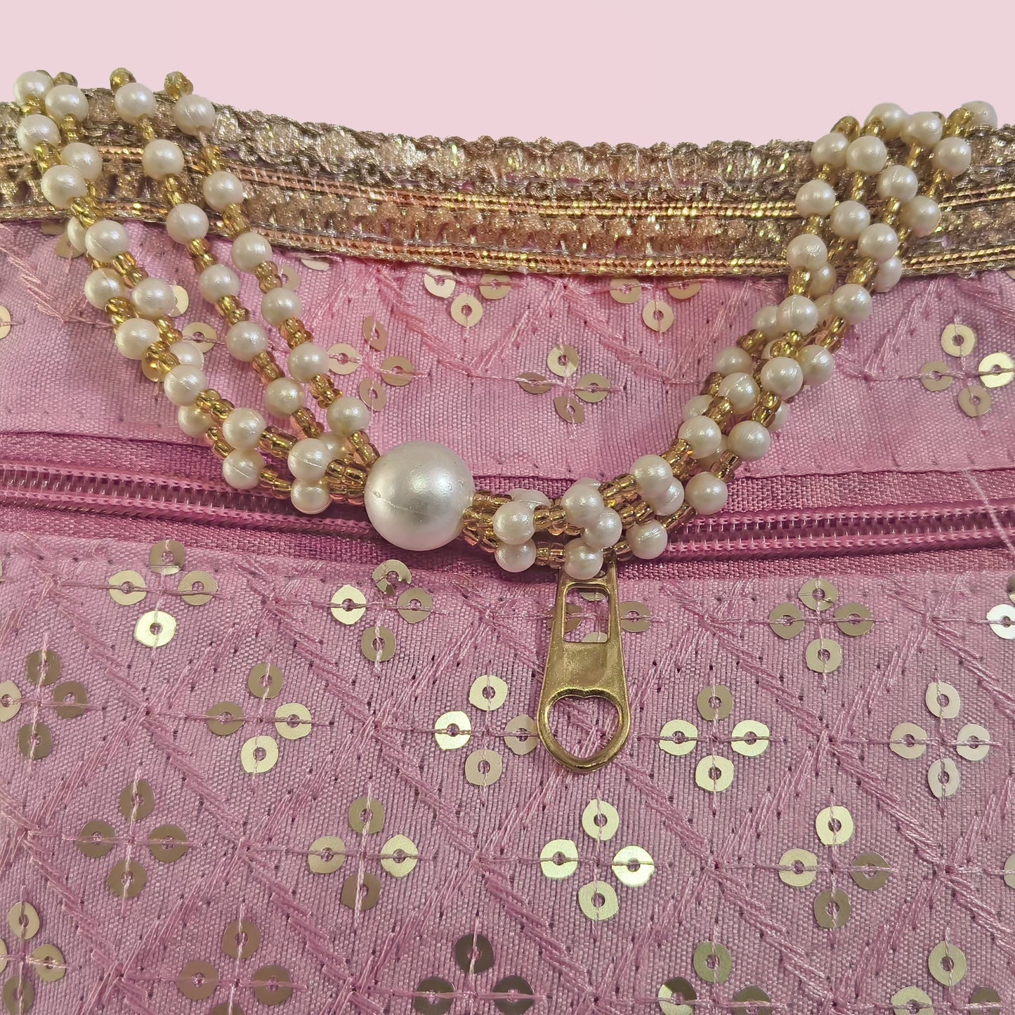 JS Fashion Wedding Potli Bag for Women with Drawstring Closure