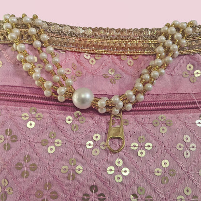JS Fashion Wedding Potli Bag for Women with Drawstring Closure