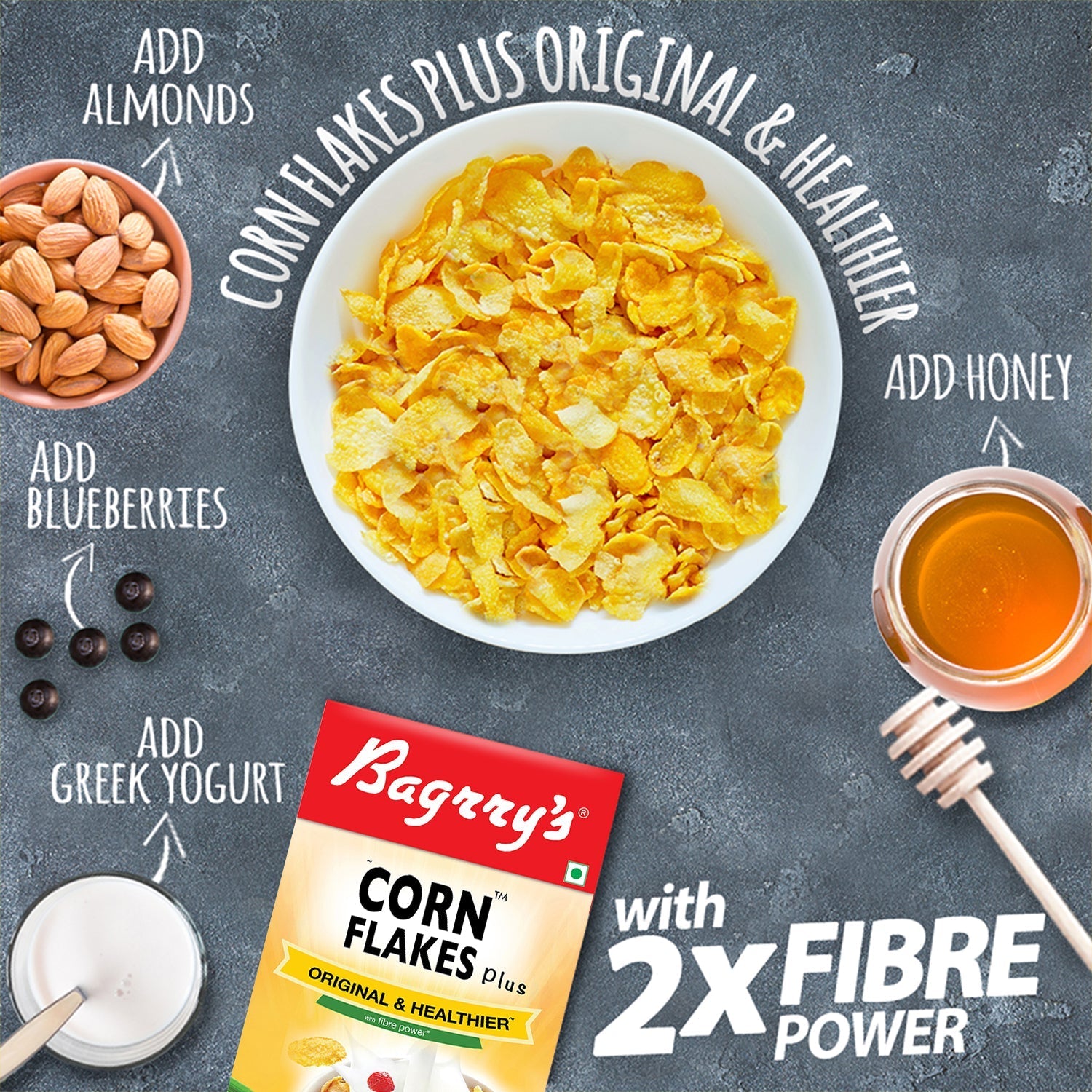 Bagrry's Corn Flakes Plus - Original and Healthier