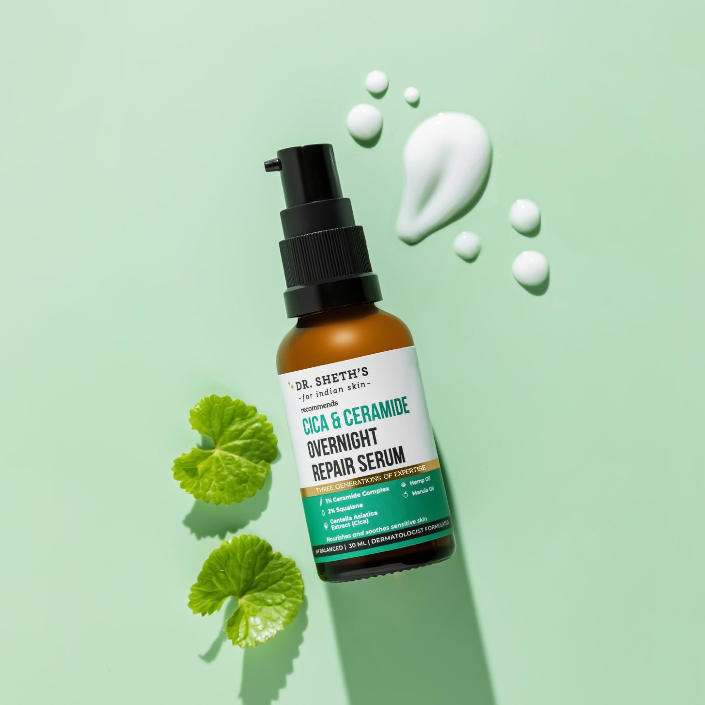 Dr. Sheth's Cica & Ceramide Overnight Repair Serum - 30 ml