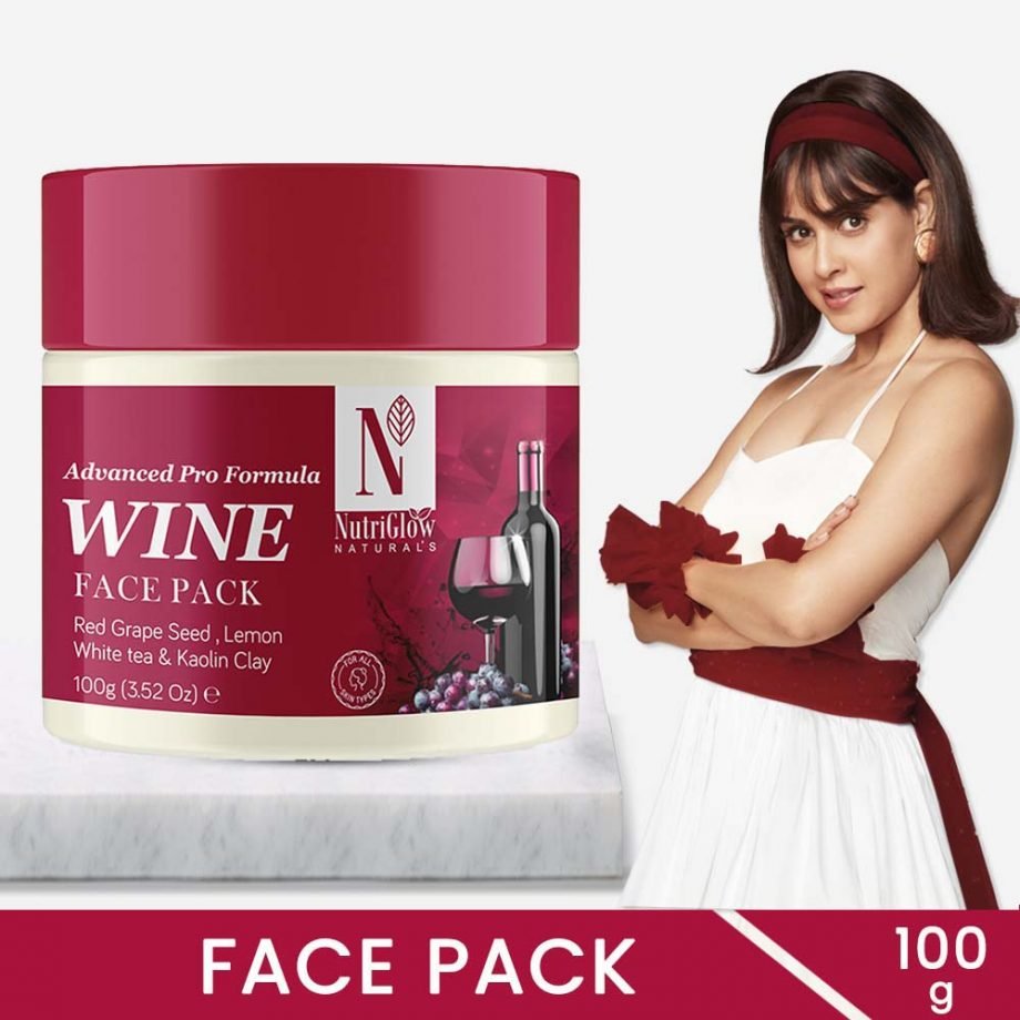 NutriGlow NATURAL'S Advanced Pro Formula Wine Face Pack - 100 gms