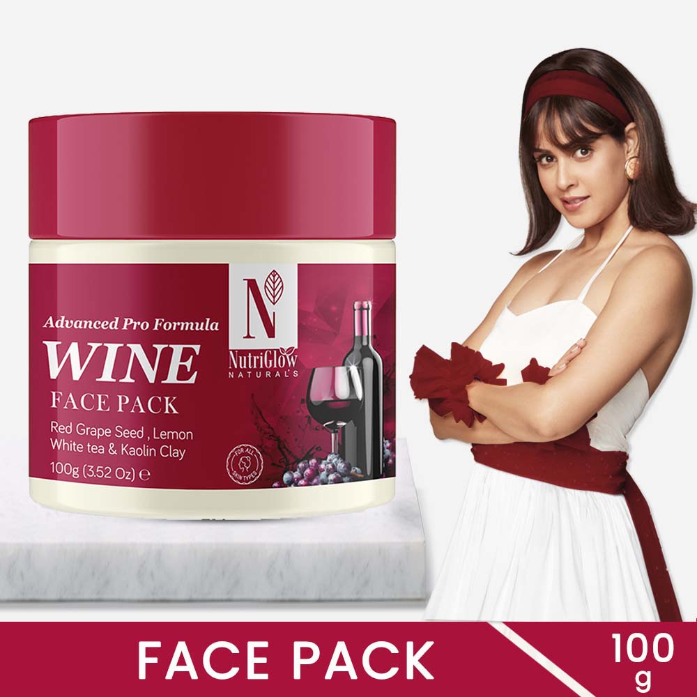 NutriGlow NATURAL'S Advanced Pro Formula Wine Face Pack - 100 gms