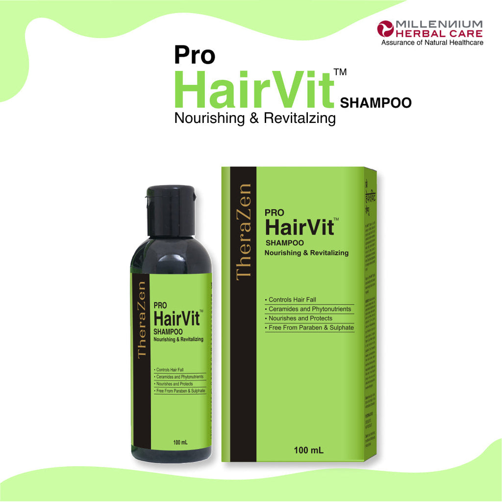 Millennium Herbal Pro Hairvit Shampoo - 100 ml X 2 Bottles