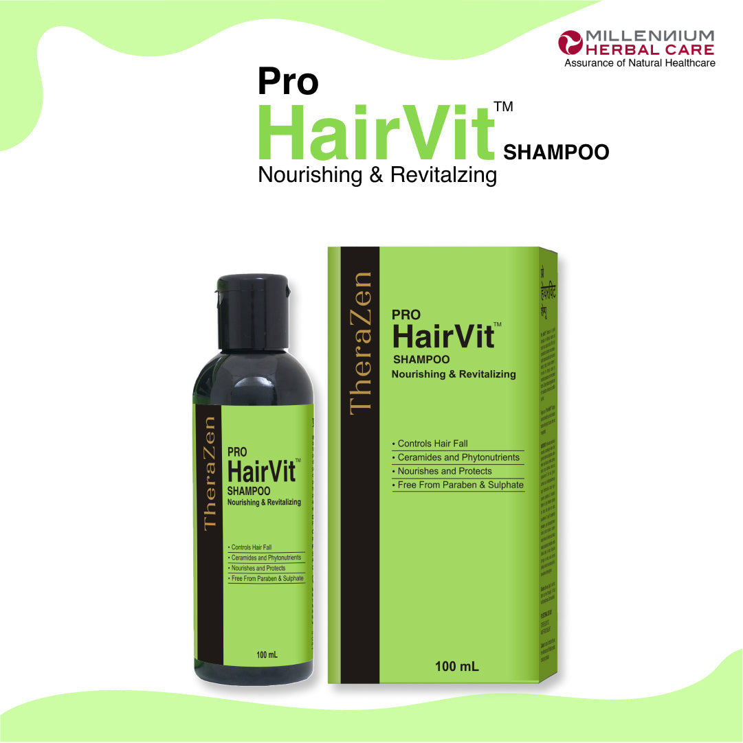 Millennium Herbal Pro Hairvit Shampoo - 100 ml X 2 Bottles