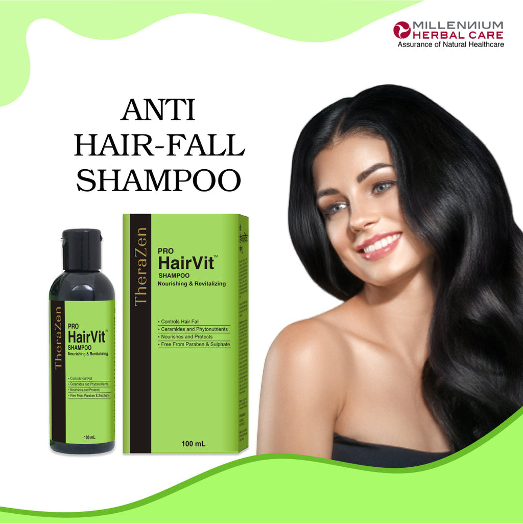 Millennium Herbal Pro Hairvit Shampoo - 100 ml X 2 Bottles