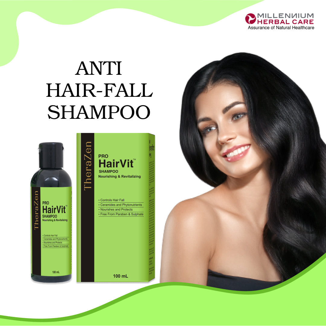 Millennium Herbal Pro Hairvit Shampoo - 100 ml X 2 Bottles