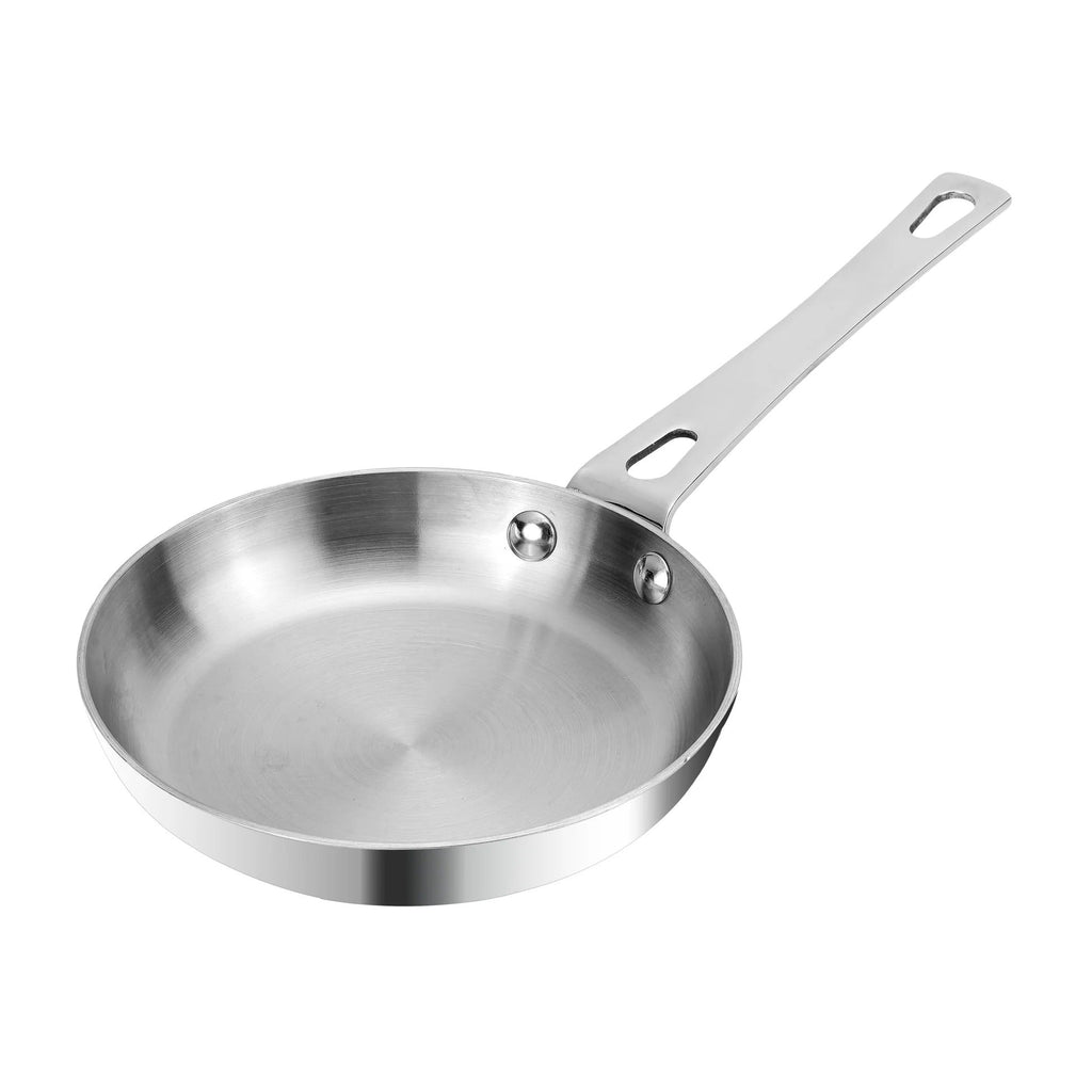 Vinod Platinum Triply Stainless Steel Mini Fry Pan -14cm